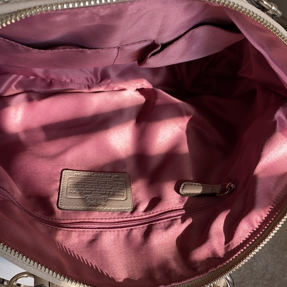 Coach off-white python mixture handbag - Picture 5 of 6